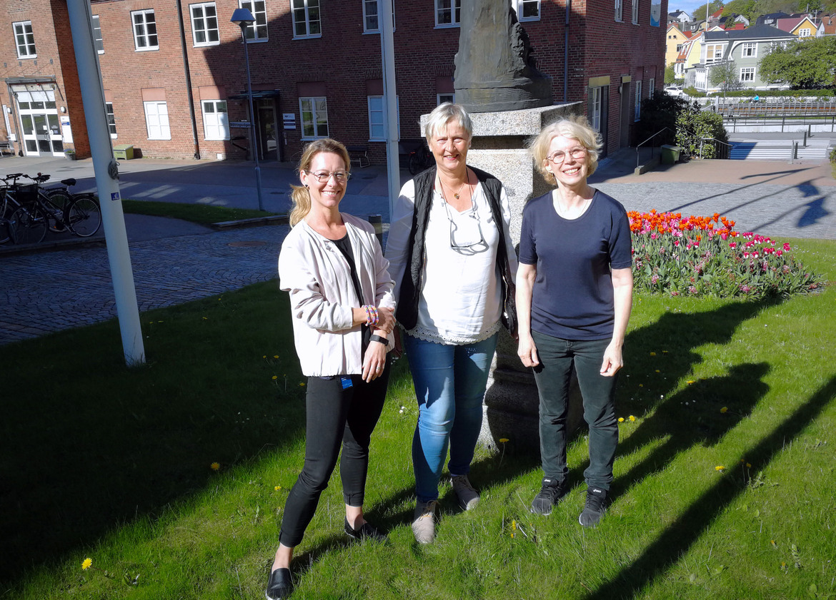 Eleonor Sällberg, samordningsbarnmorska, Eva Arvidsson, avdelningschef för gynmottagningarna och Bodil Ehn, mödrahälsovårdsöverläkare
