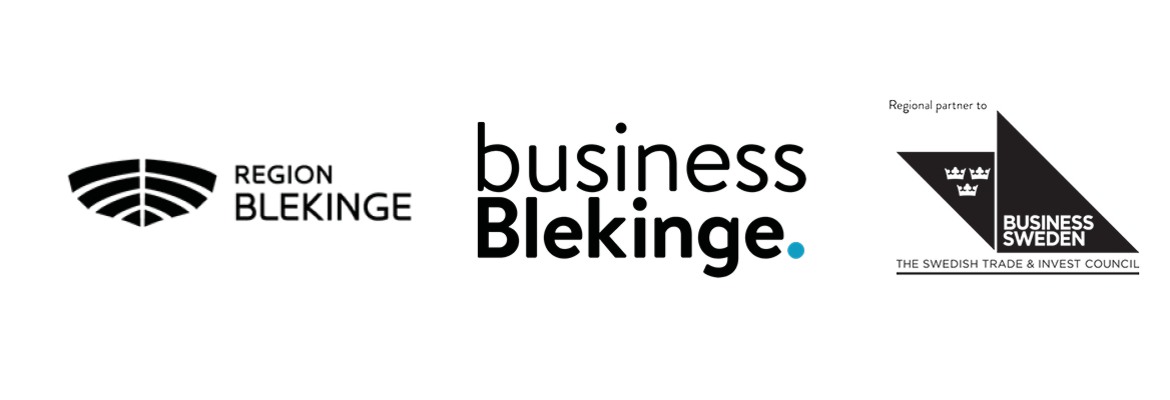 Tre loggor, Region Blekinge, Business Blekinge och Business Sweden